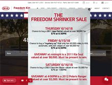 Tablet Screenshot of freedomkiaofclarksburg.com